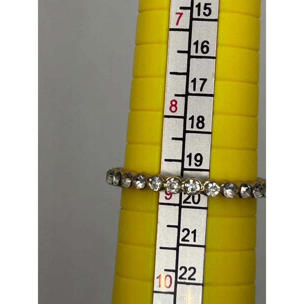Multicolored Stackable Set of 3‎ Rhinestone Eternity Rings Size 8.75 shiny